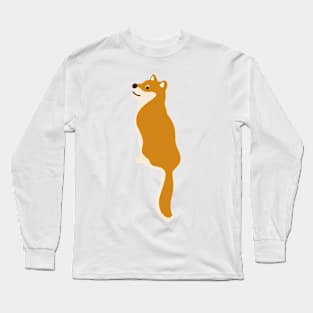 Shiba Inu dog illustration Long Sleeve T-Shirt